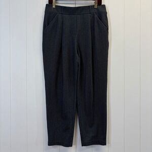 Wren New York Women Academia Preppy Pleated Knit Pants Size M Smart Office Chic